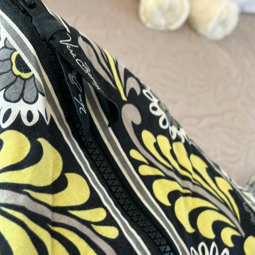 Vera Bradley Floral Black and Yellow Women's Miller  Bag - Picture 6 of 16